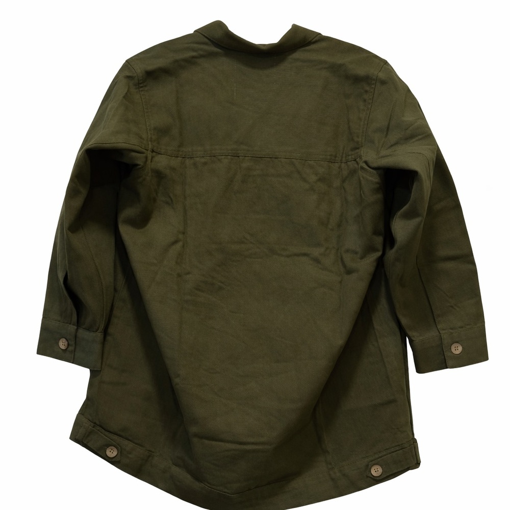 Olive Green Jean Jacket - Picture 2 of 5